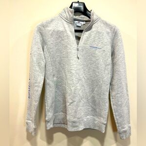 Vineyard Vines Women’s Quarter Zip Grey Sweatshirt Size XS